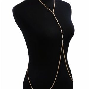 Bead detail body chain
